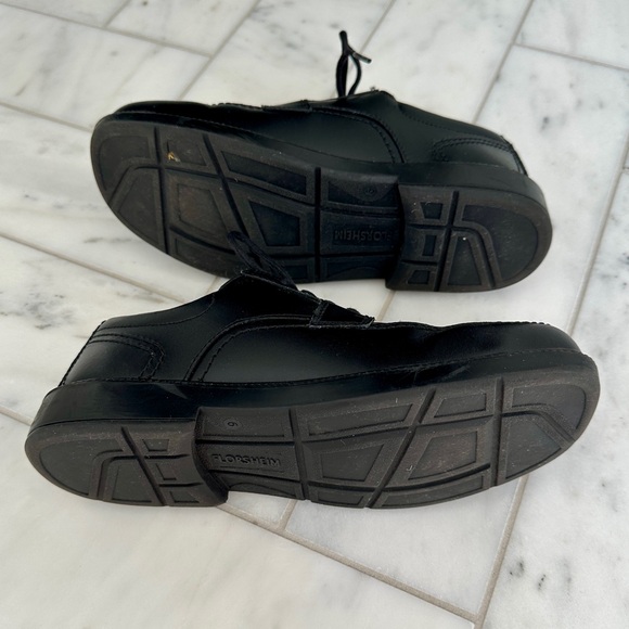 Florsheim Black Oxford Boys Leather Shoes - Picture 4 of 6